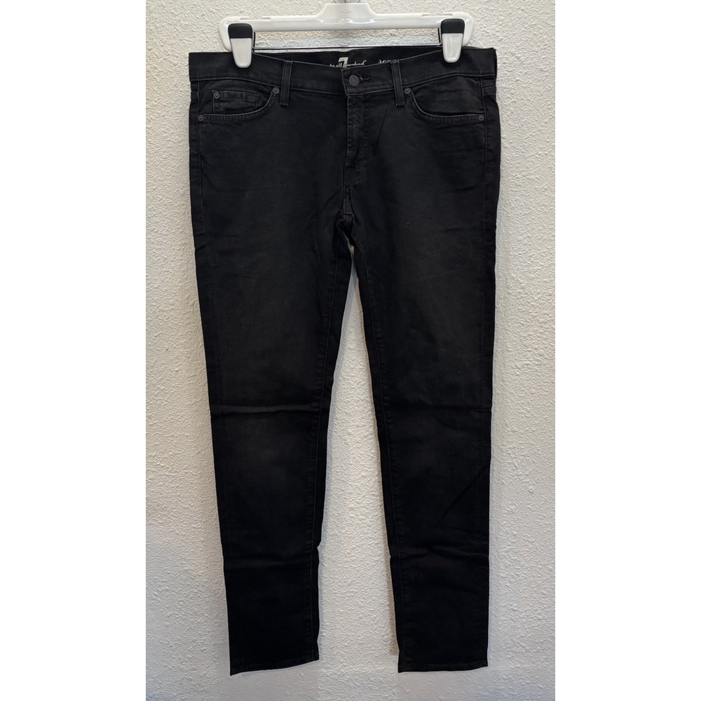 7 For All Mankind Roxanne Jeans Mens 32x32, Black Performance Stretch Comfort
